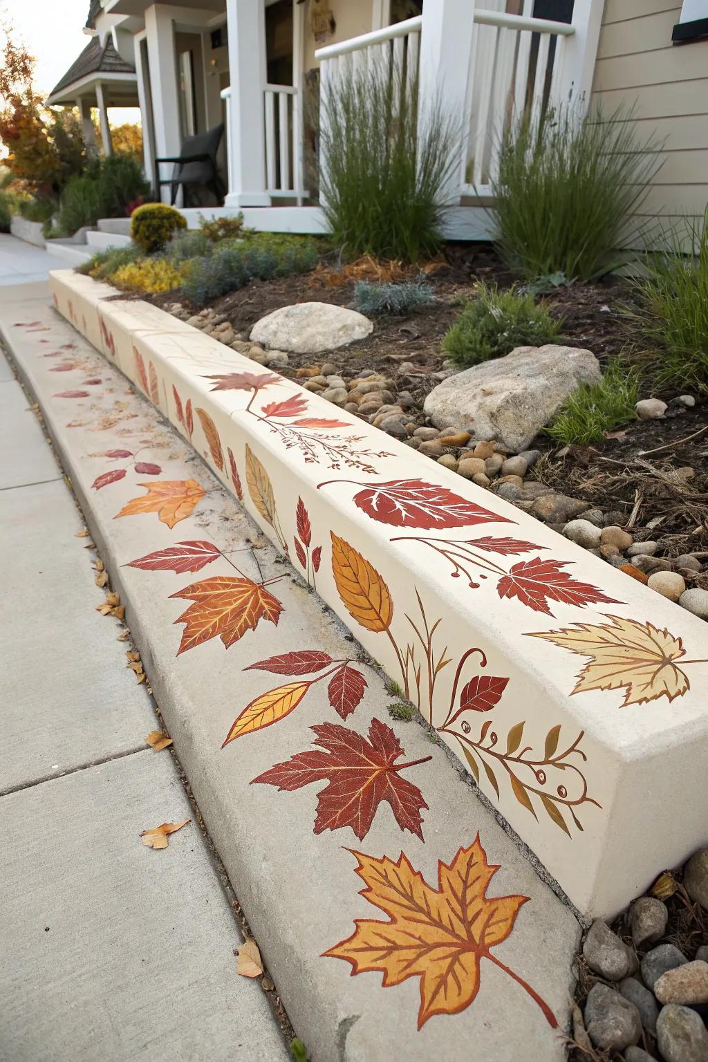 Welcome the season with a touch of artistry at your doorstep! 🍂✨