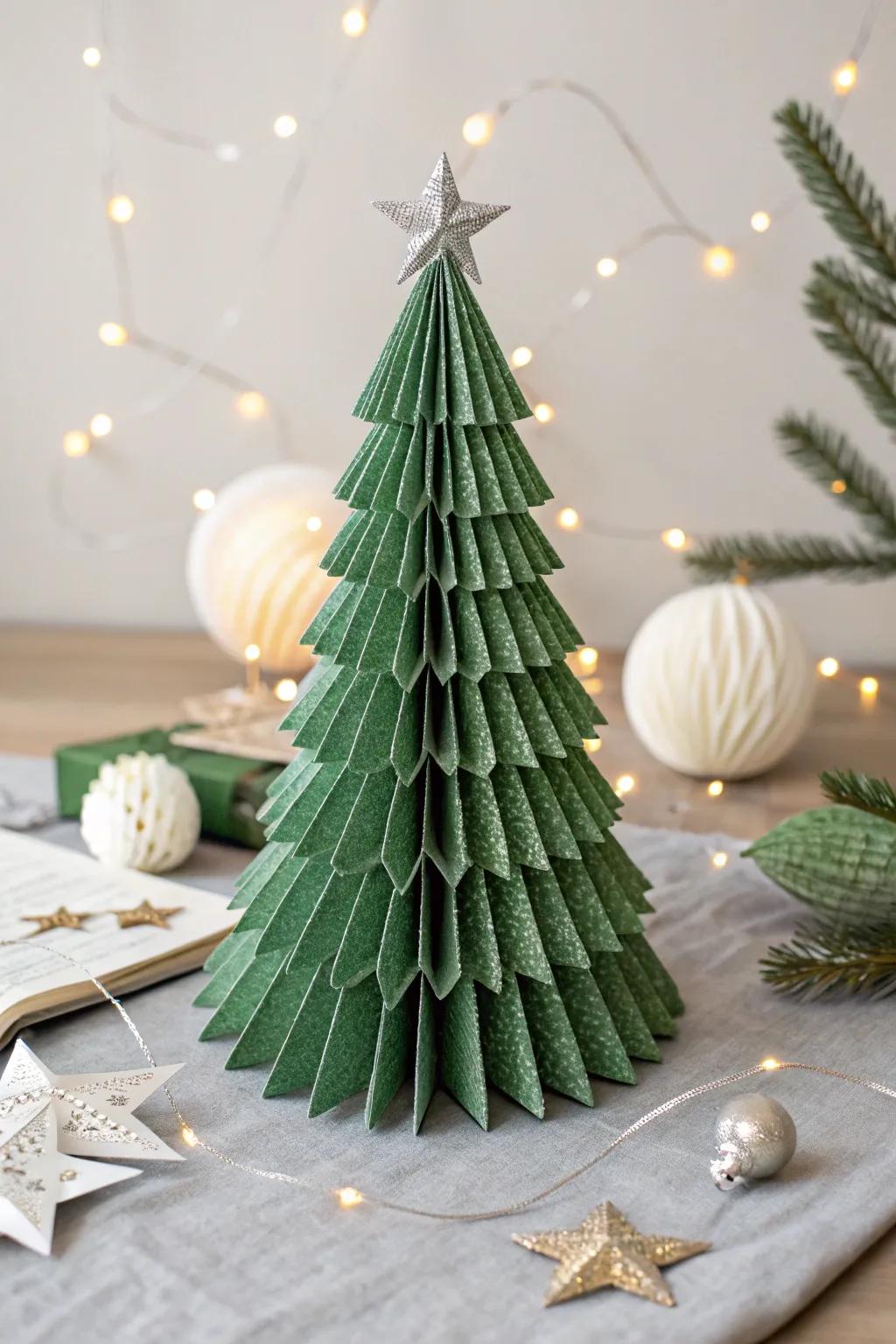 Craft your own whimsical holiday magic with these charming paper Christmas trees, a perfect blend of simplicity and sparkle.