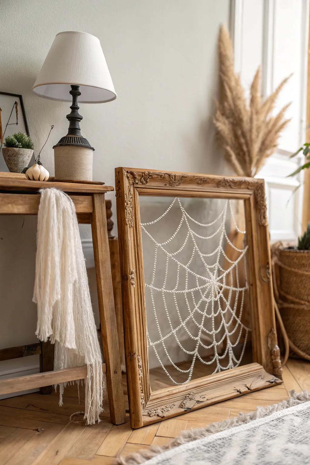 Create a hauntingly beautiful ambiance with delicately spun cobwebs for a touch of spooky elegance.