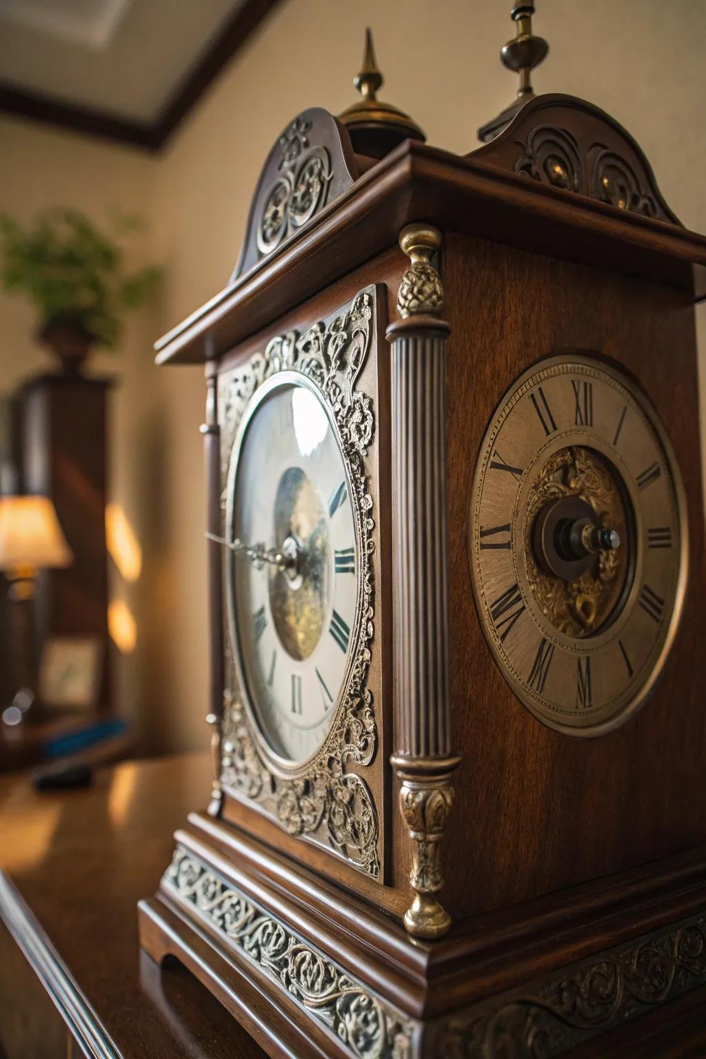 Timeless elegance meets modern ingenuity: Discover the art of concealment with this stylish clock.
