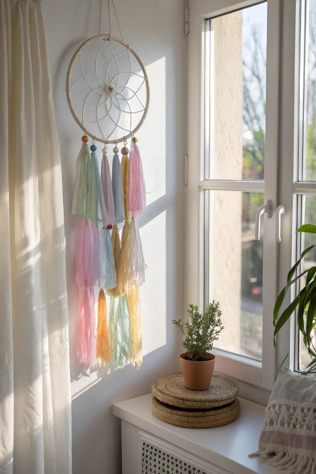Capture sunlight with a touch of elegance - create your own DIY suncatcher for a serene, colorful ambiance.