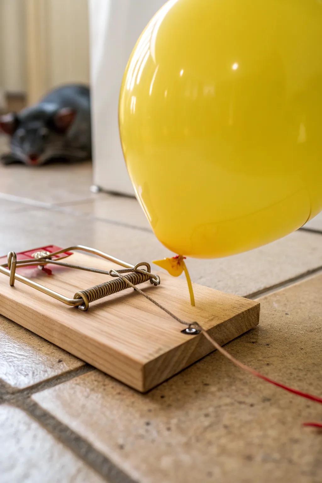 Ingenious and unexpected: the balloon mouse trap redefines humane solutions.