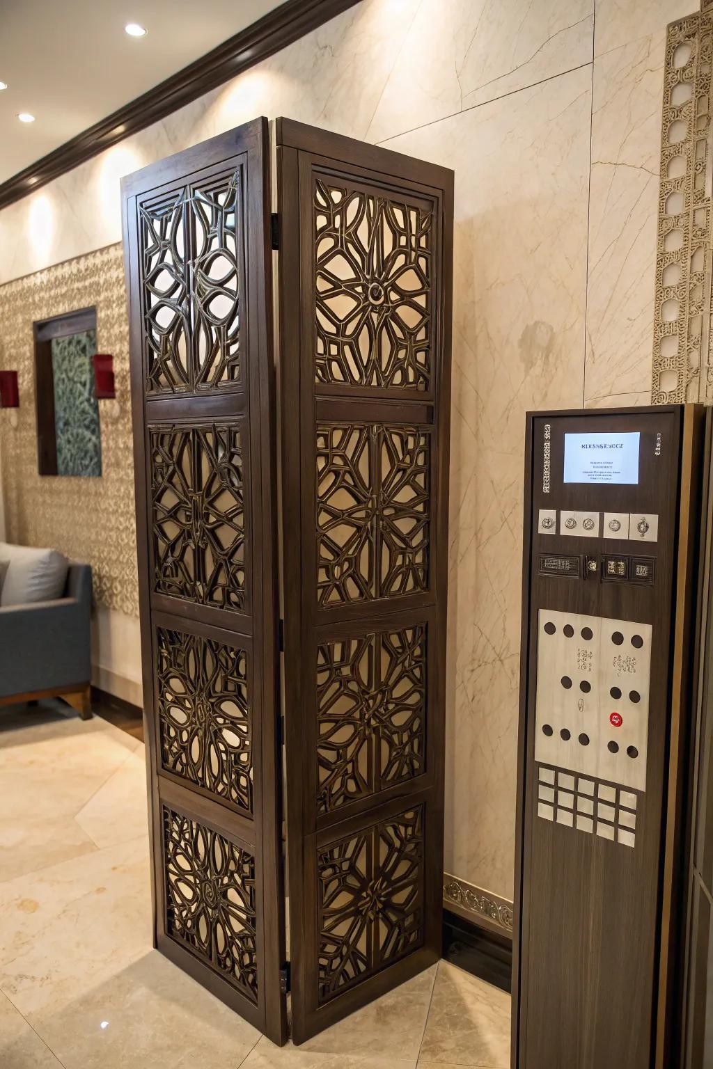 Elevate your space with a decorative screen that combines functionality and style.
