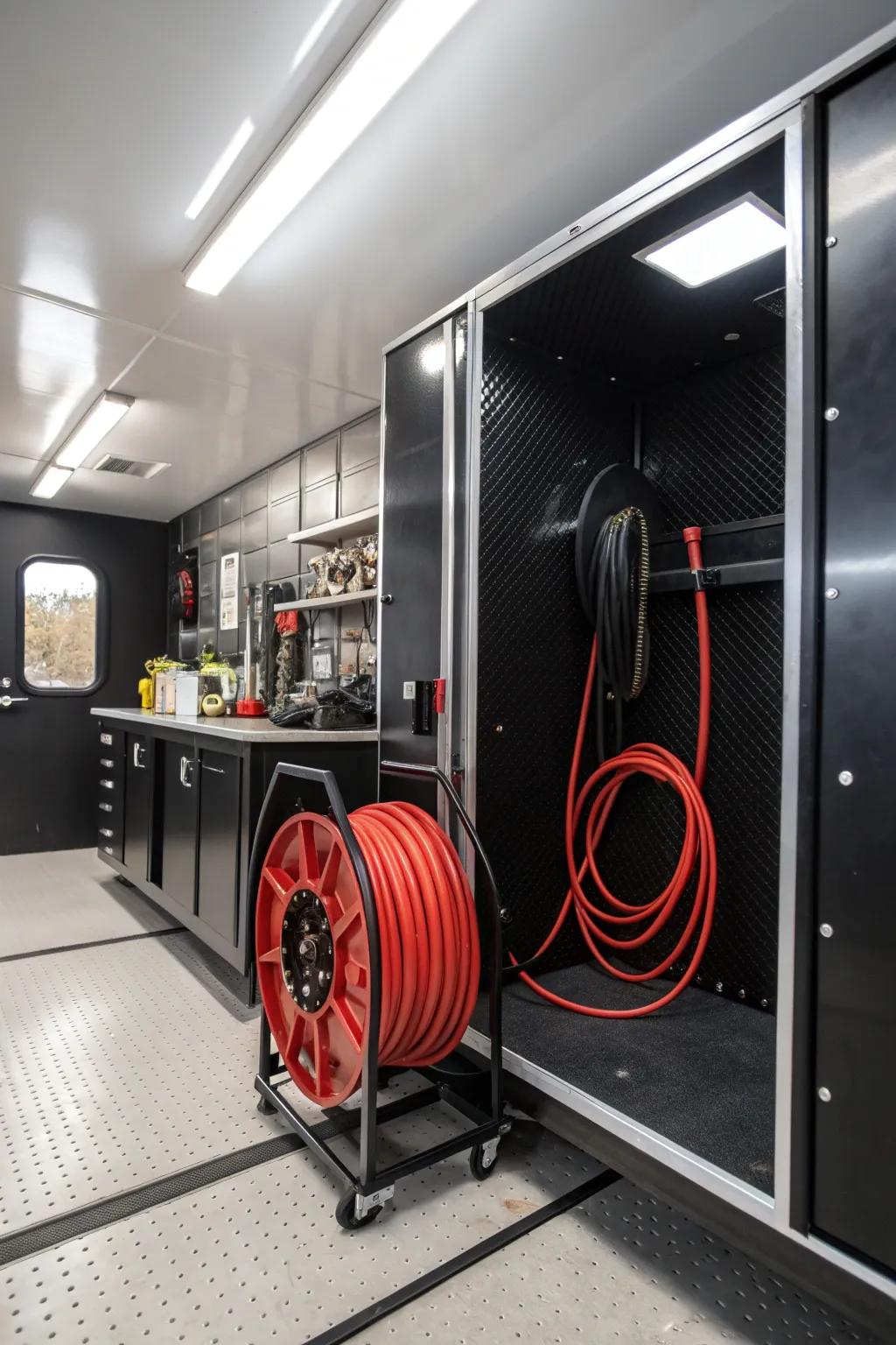 Streamline your workspace with retractable extension cords—where style meets functionality.