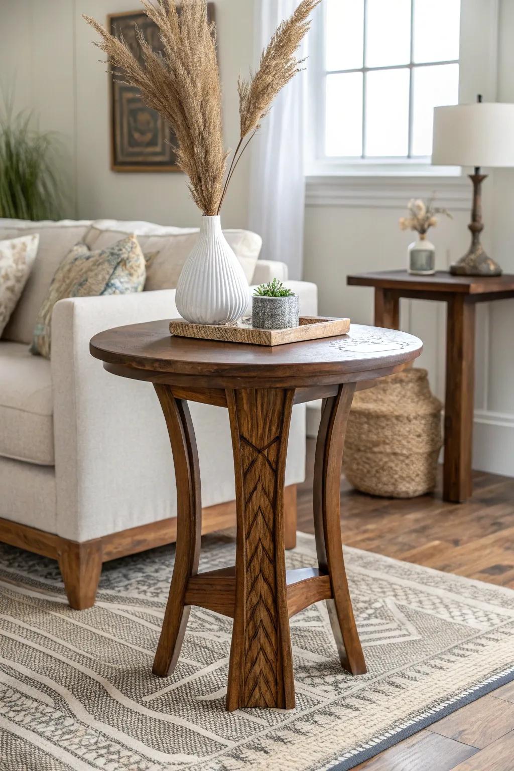 Transform your space with the timeless elegance of rich wood grain.