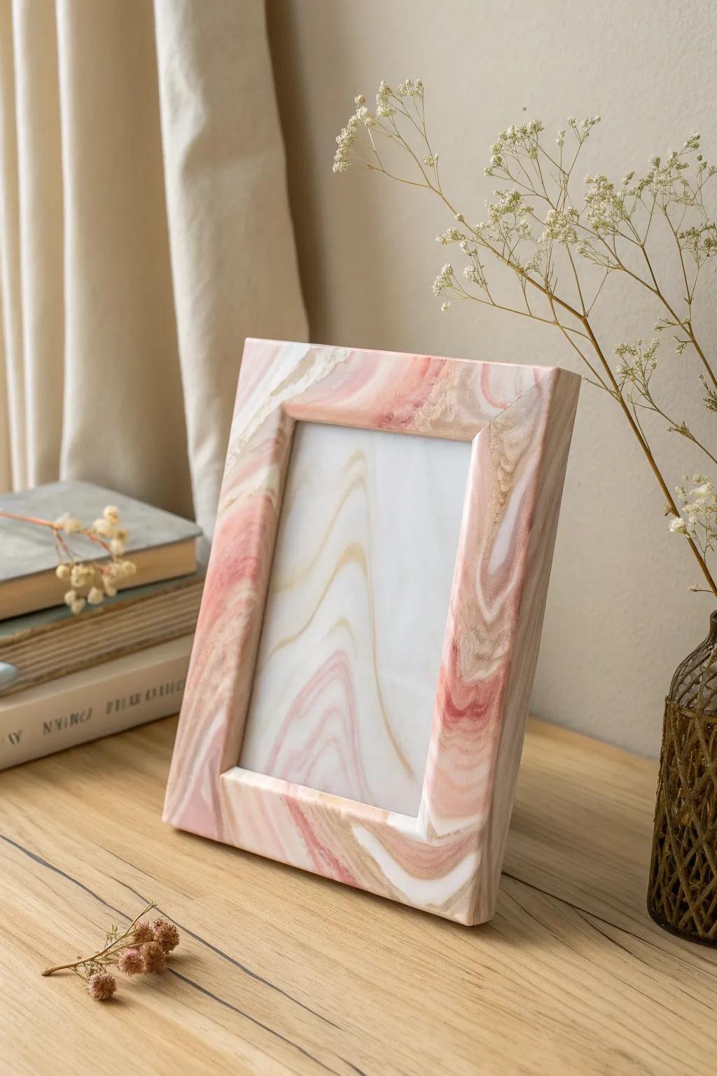 Capture memories with elegance: Handcrafted resin frames that blend art with nature.