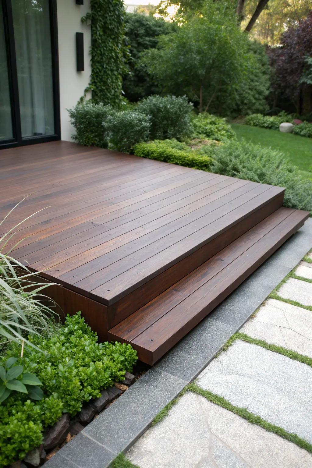 Elevate your outdoor space with the magic of floating steps. Where minimalism meets modern elegance.