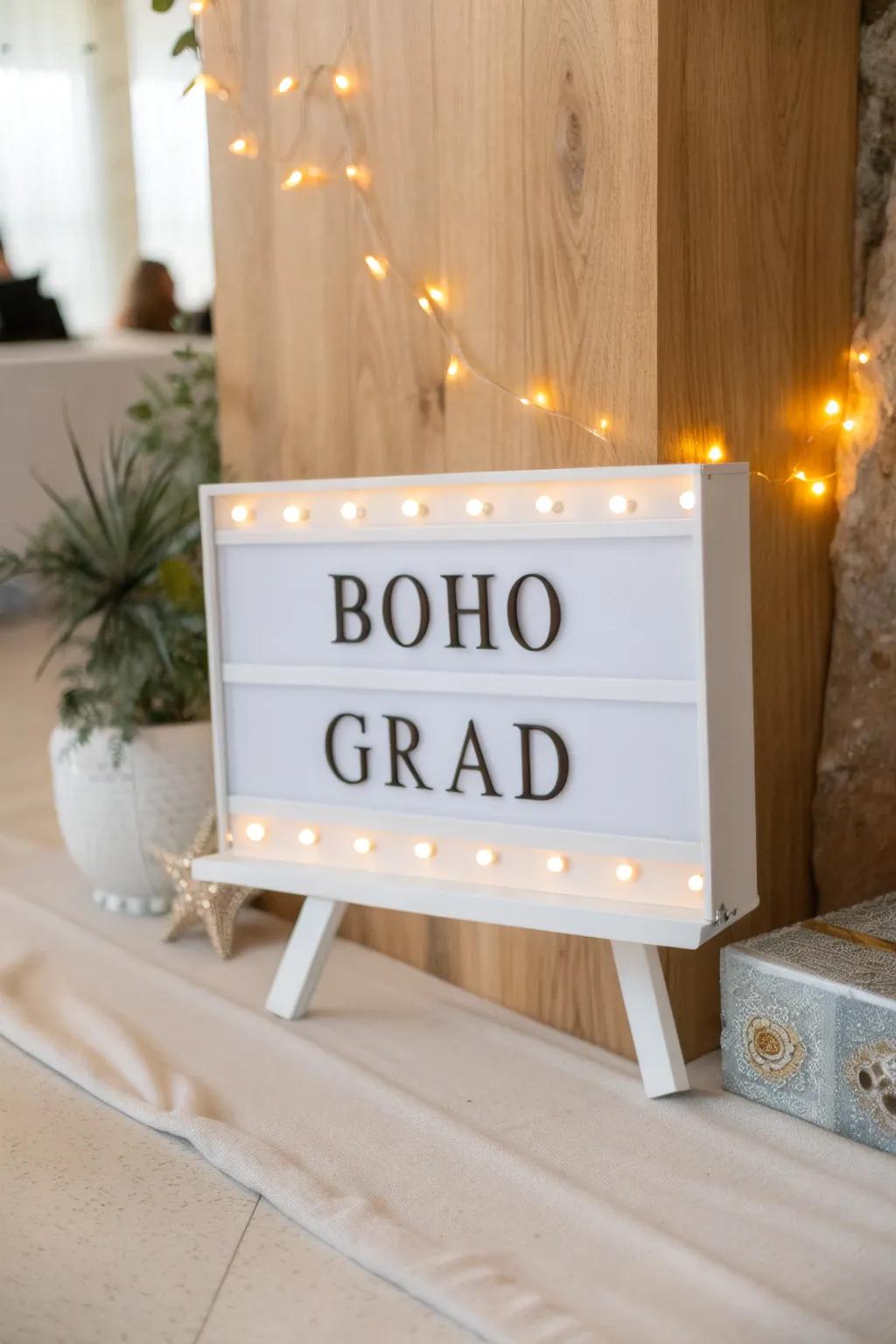Illuminate your achievement with a touch of Scandinavian elegance and Boho charm.