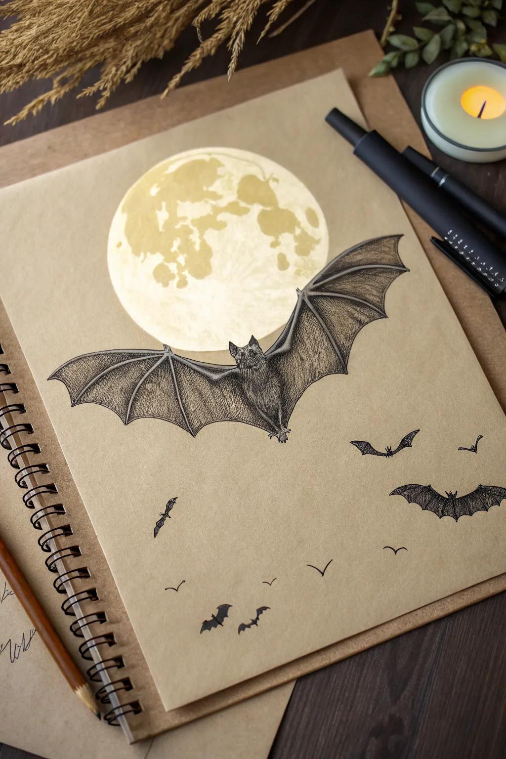 Embrace the night with Bat-tastic Creations 🌙🦇
