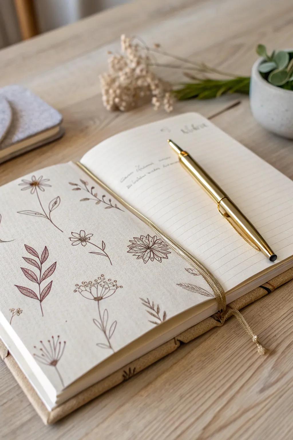Embrace heartfelt expression with this beautifully minimalist fill-in-the-blank Mother's Day letter template.