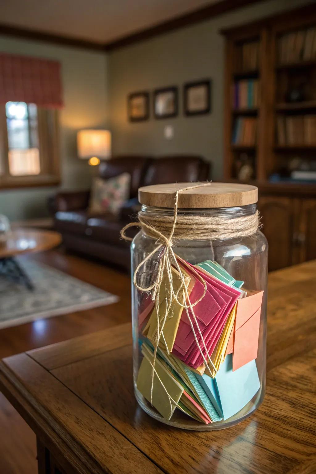 Capture cherished moments with a DIY memory jar, the perfect Father's Day gift to warm his heart.