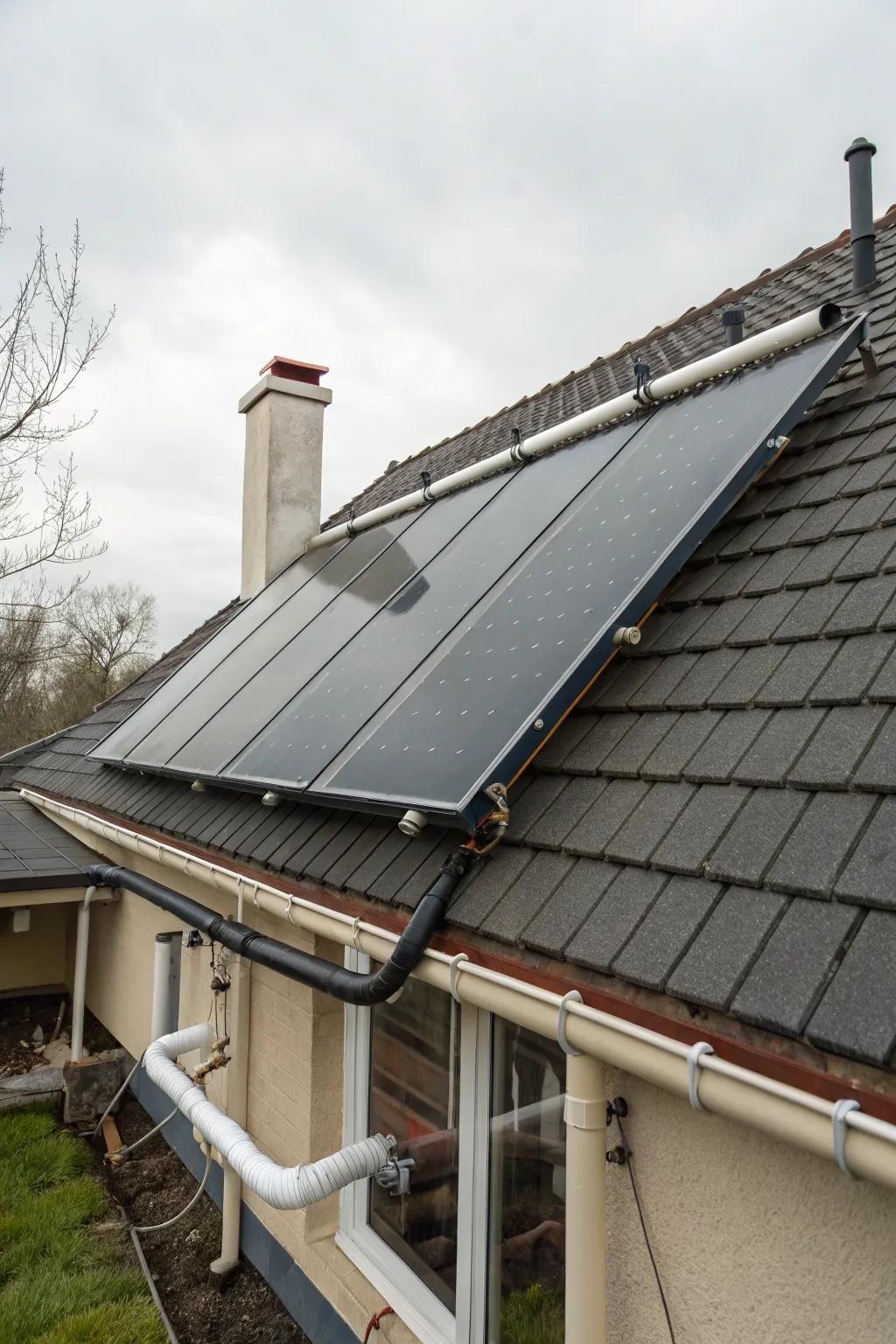 Warm your water naturally with solar water heating systems.
