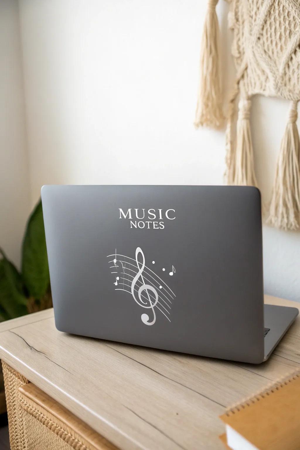 Express your passions with minimalist elegance: a perfect blend of music and craft.