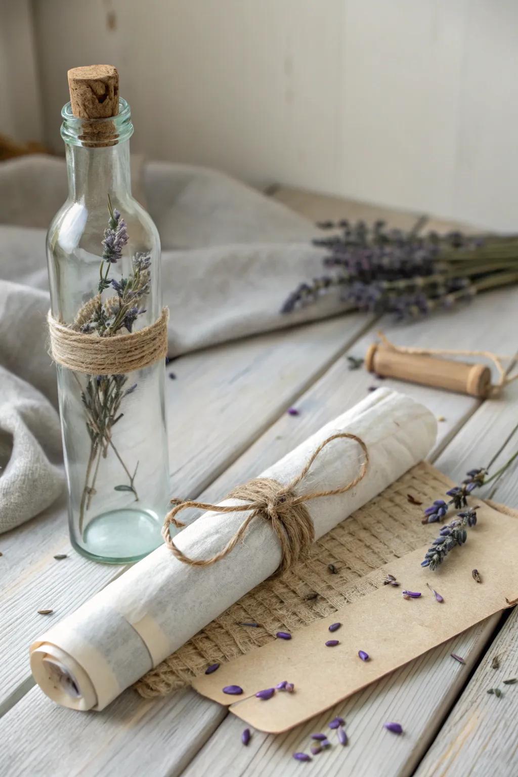 Preserve cherished family recipes in style with a message in a bottle, blending tradition and minimalist beauty.