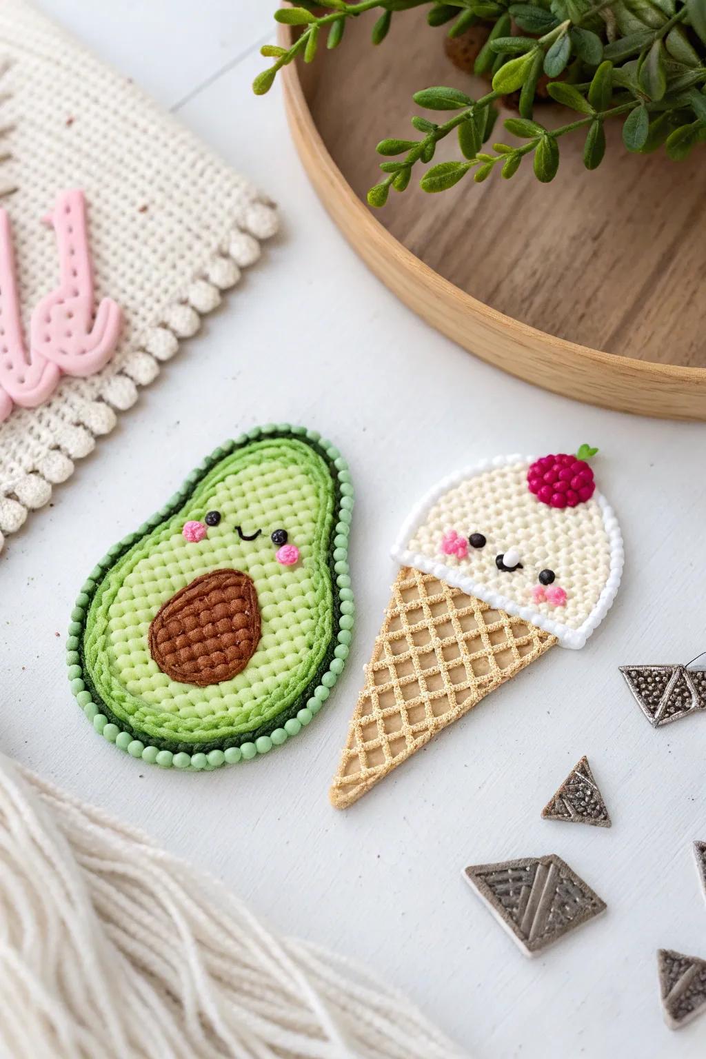 Add a dash of charm to your space with these delightful perler bead creations. Perfect for a playful touch of color!