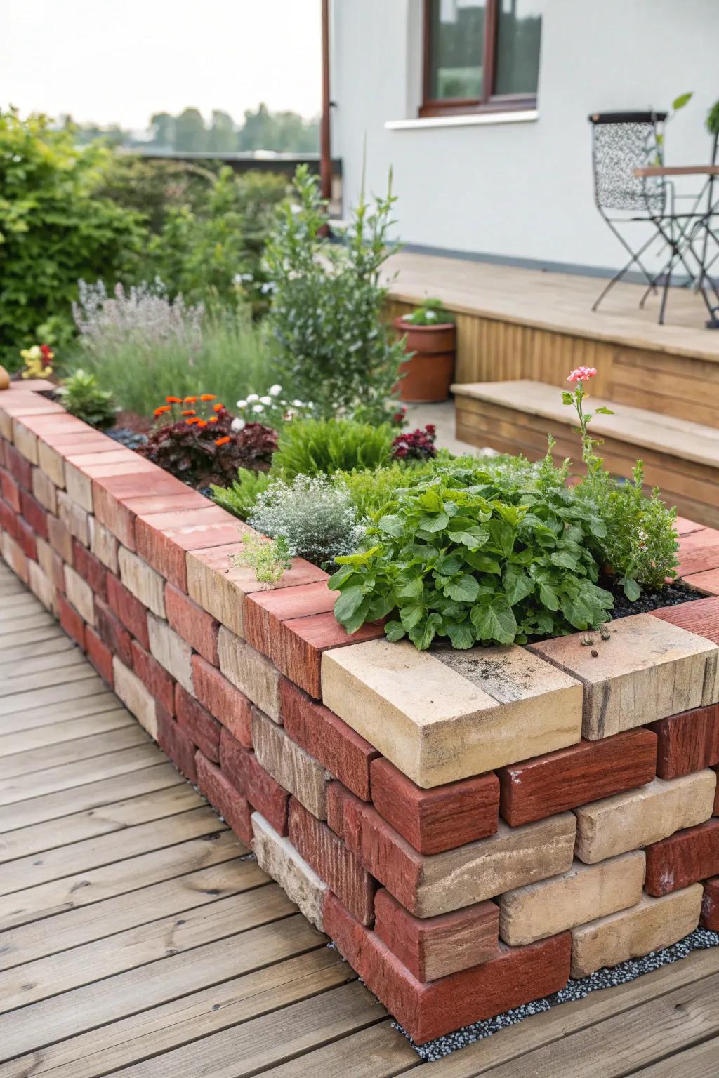 Brick and Mortar Beauty: Elevate your garden with a timeless brick raised bed, where sturdy meets stylish.