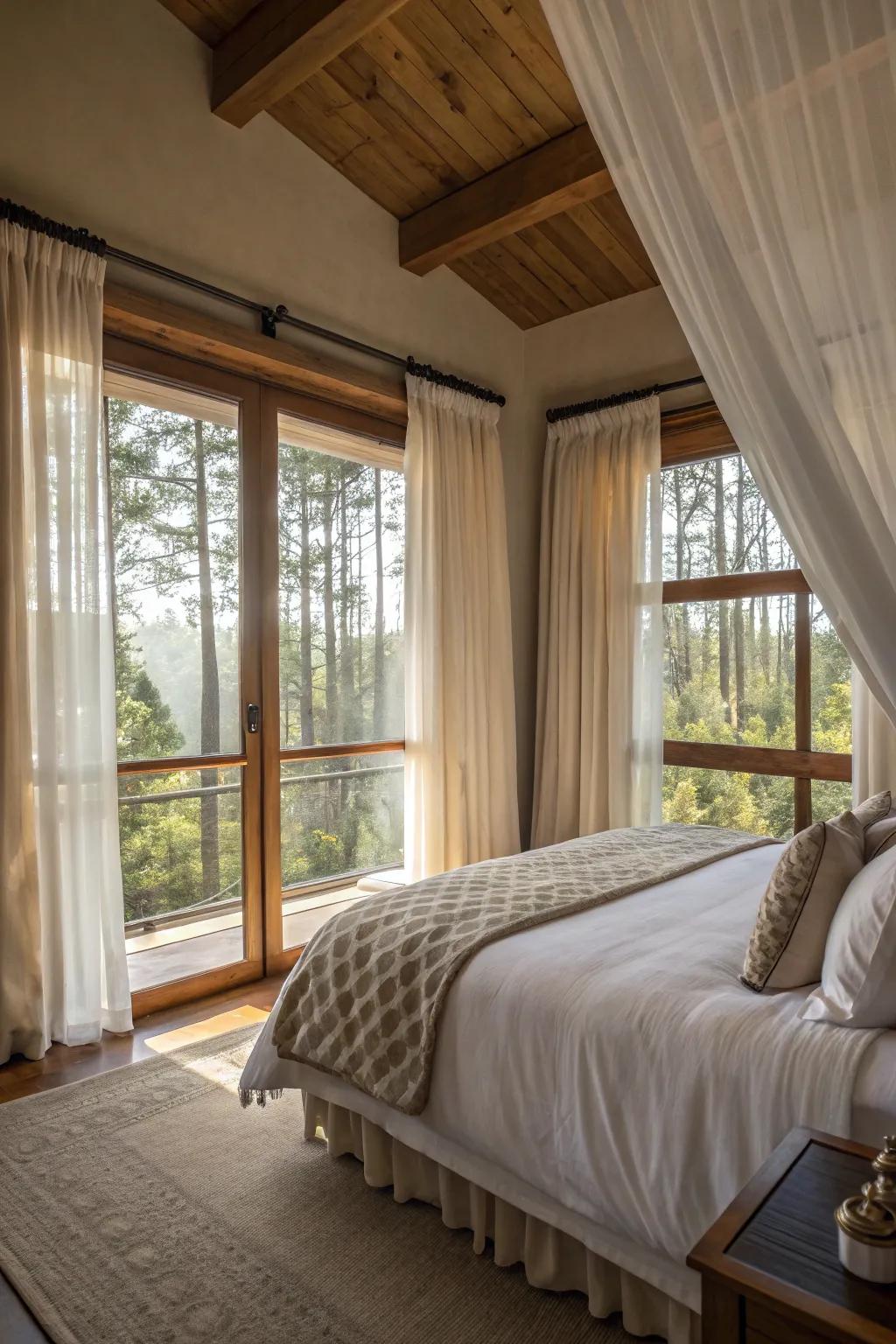 Natural light floods the room through large windows, creating a bright and inviting space.