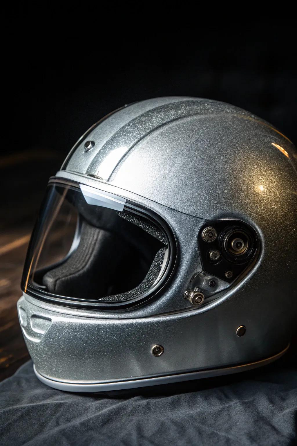Unleash your style with a sleek metallic marvel.