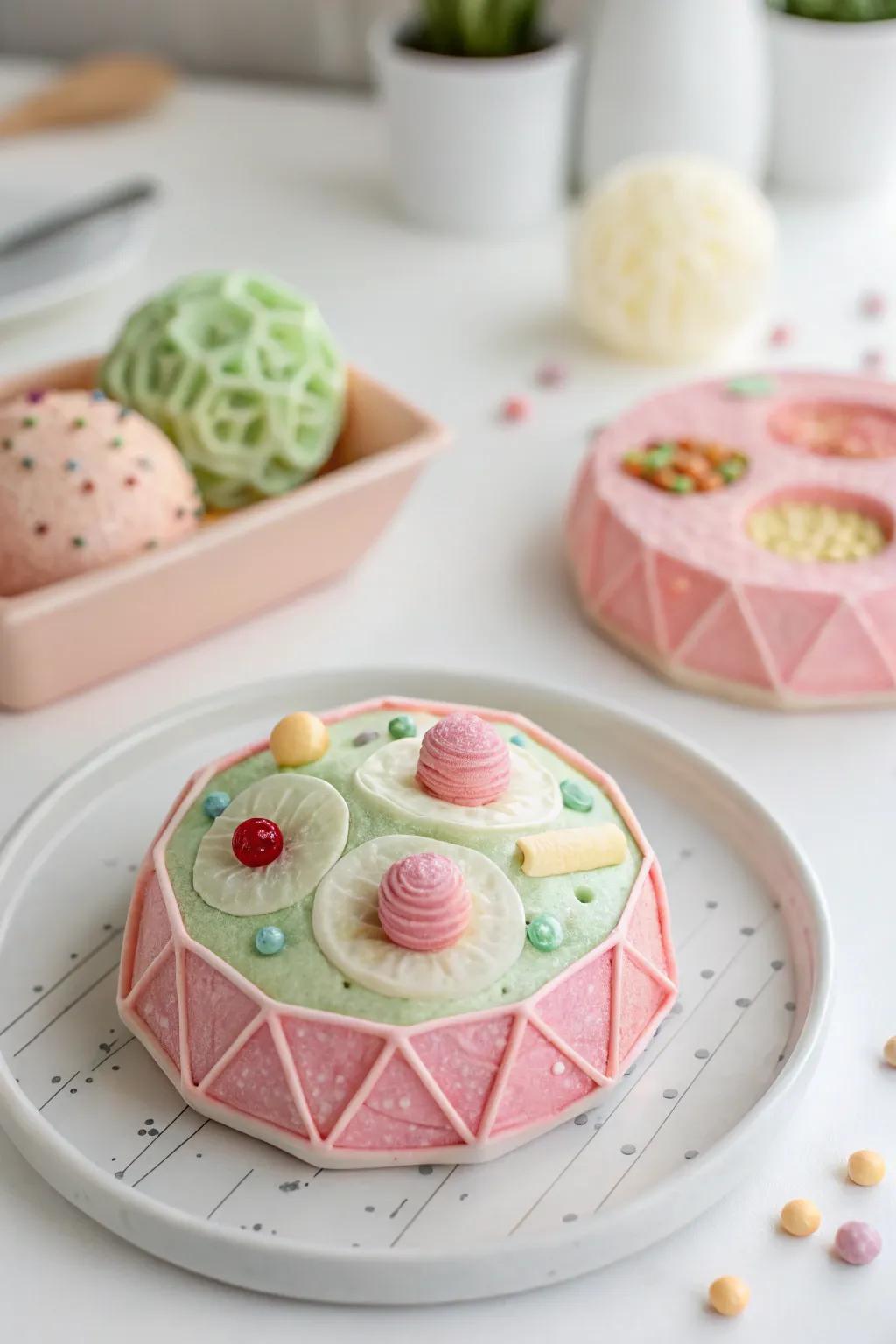 Tiny Wonders: Discover the charm of crafting with a Shrinky Dink nucleus model!