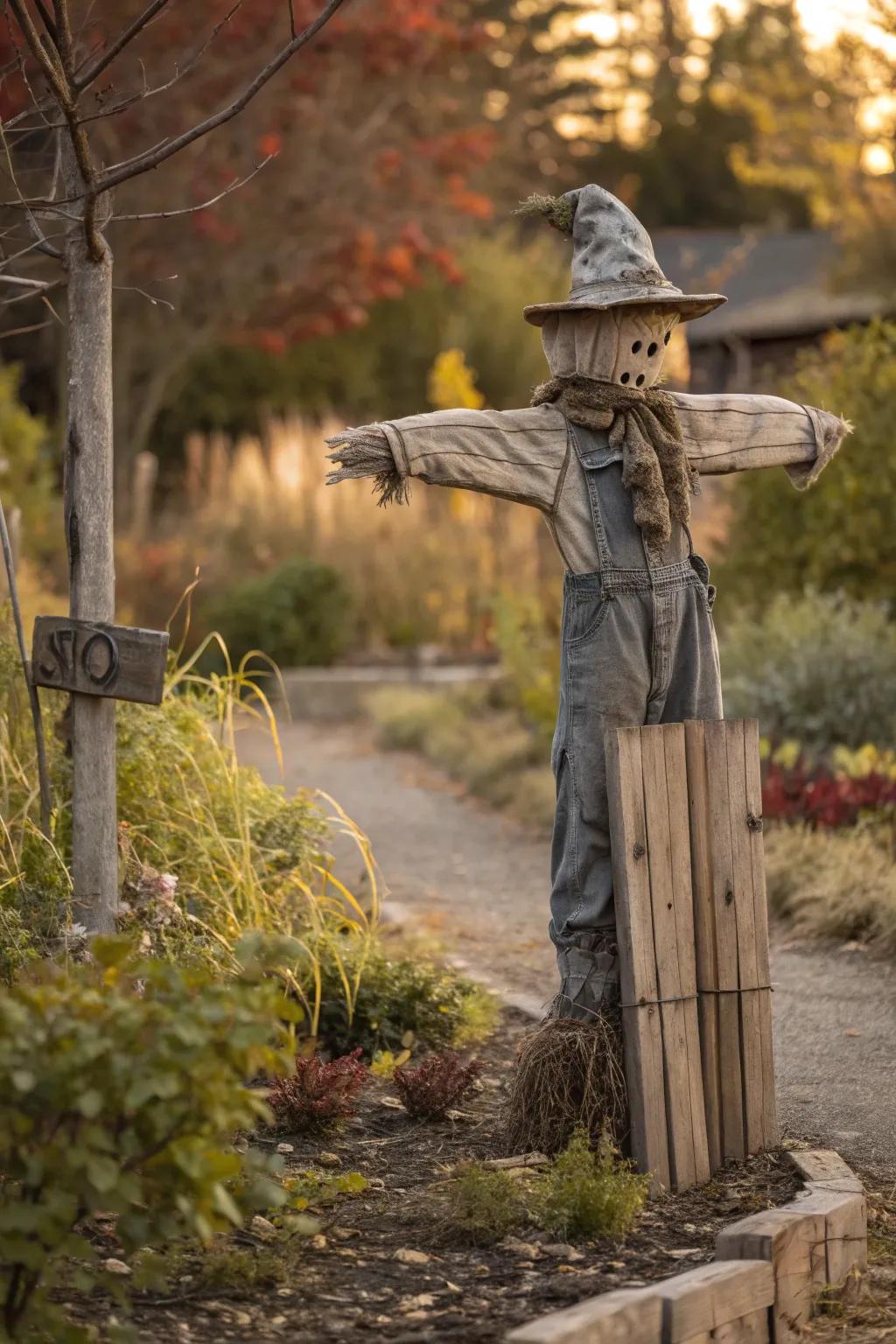 Guard your garden with a touch of whimsy this Halloween! 🎃✨