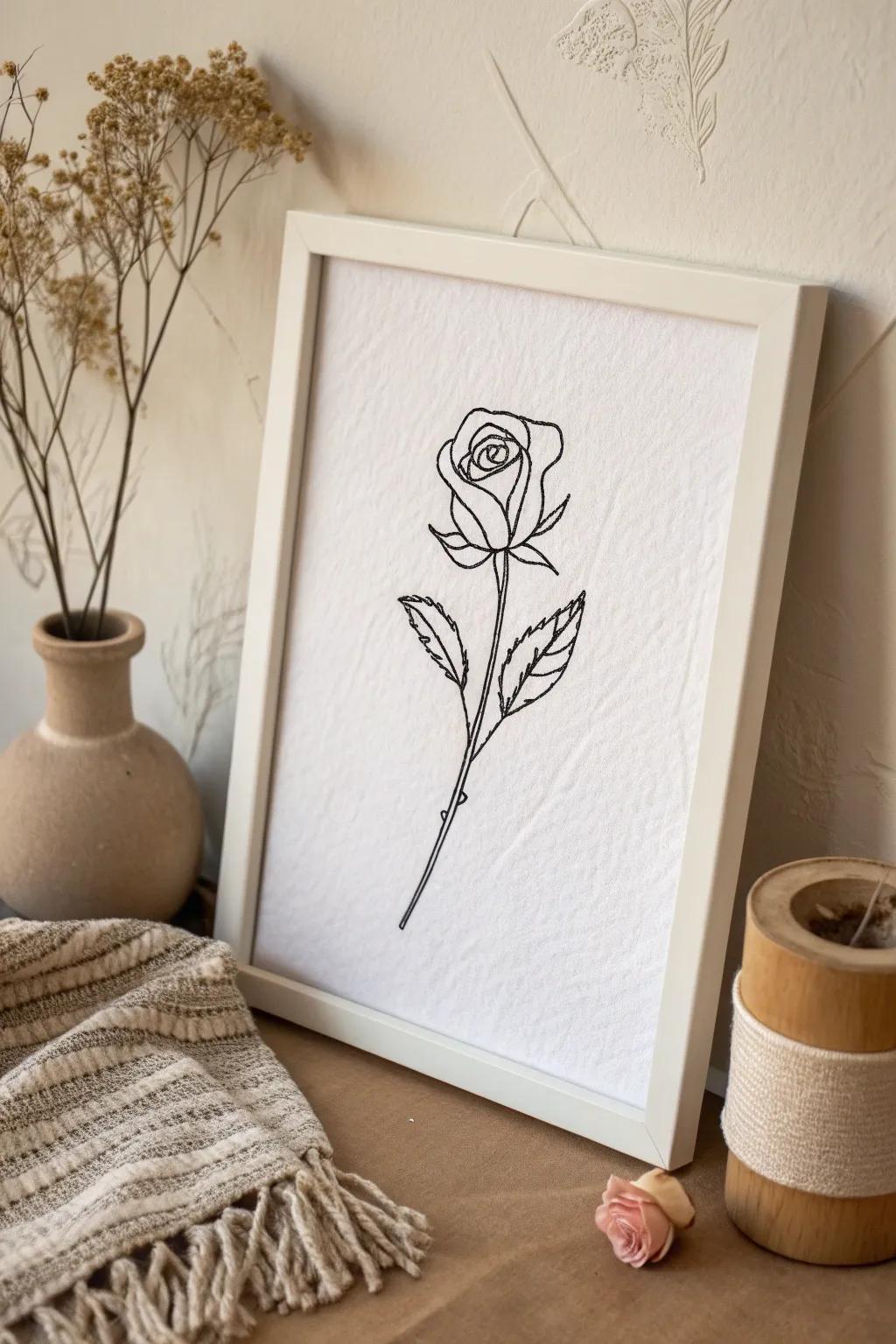 Experience the serene beauty of minimalist floral elegance, where simplicity meets sophistication.