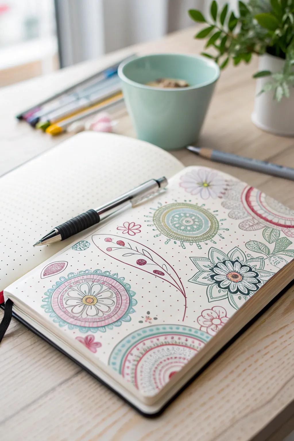 Dive into a world of creativity with colorful doodle patterns that inspire and captivate.