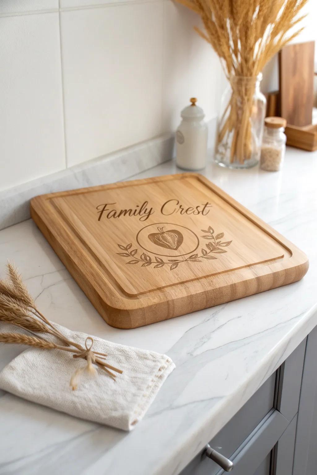 Bring your family's story to the table with a personalized touch.