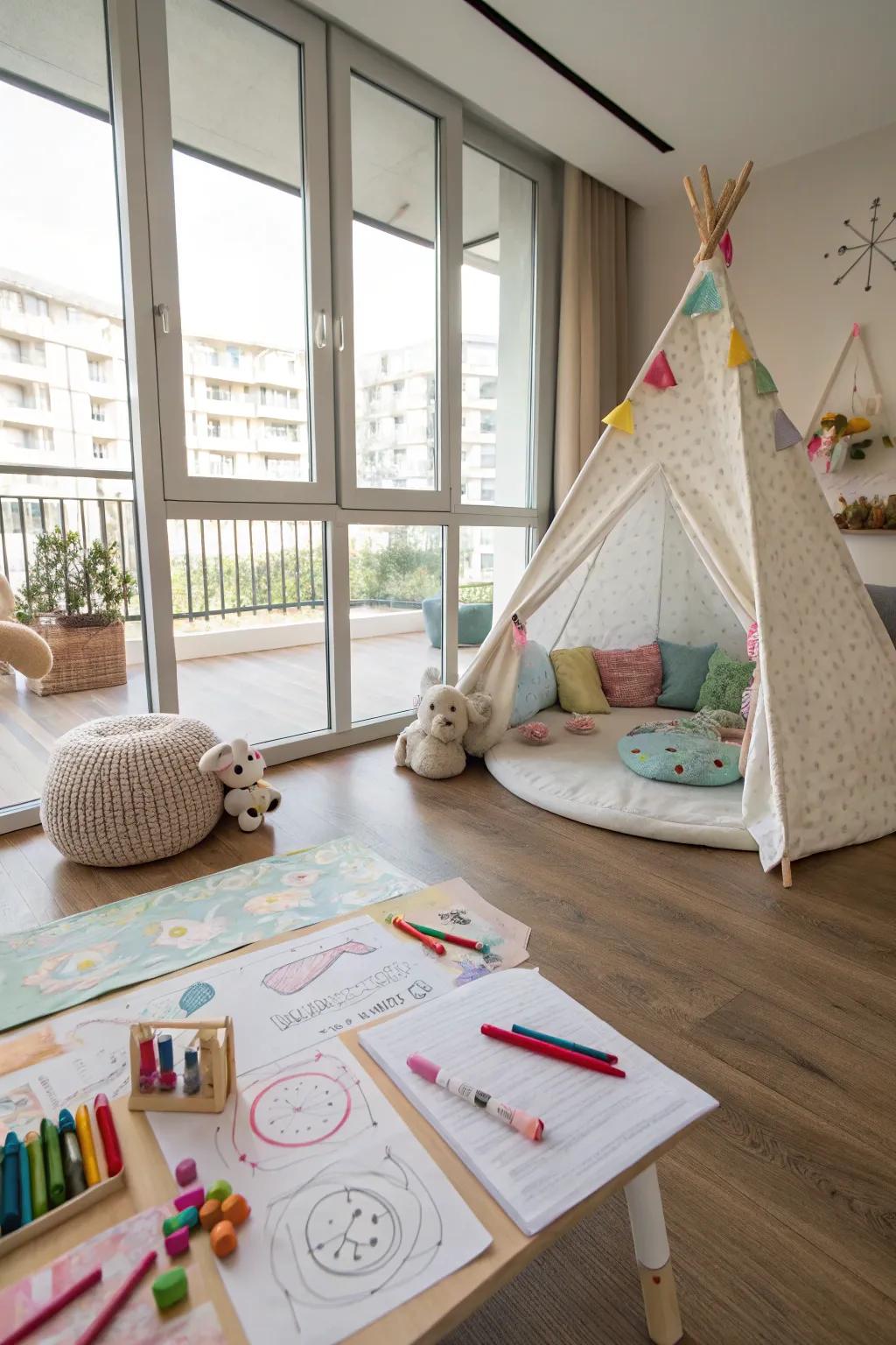 Luxury vinyl offers durability and style.