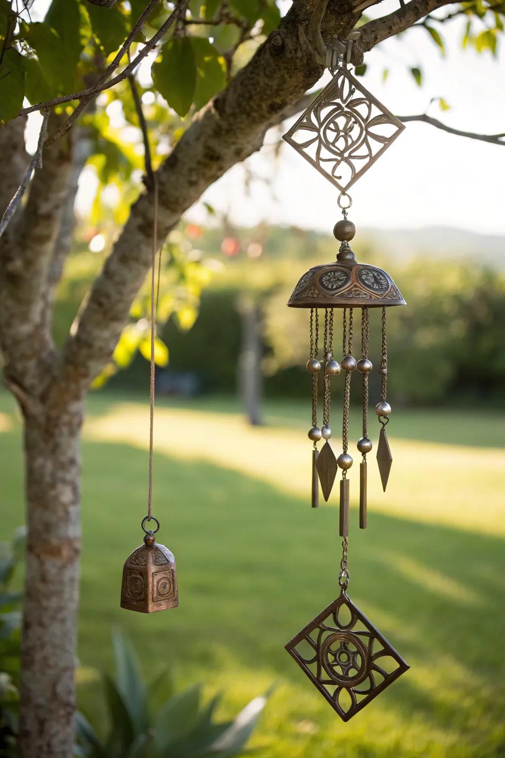 Transform your garden into a serene retreat with stunning metal art. #GardenInspiration
