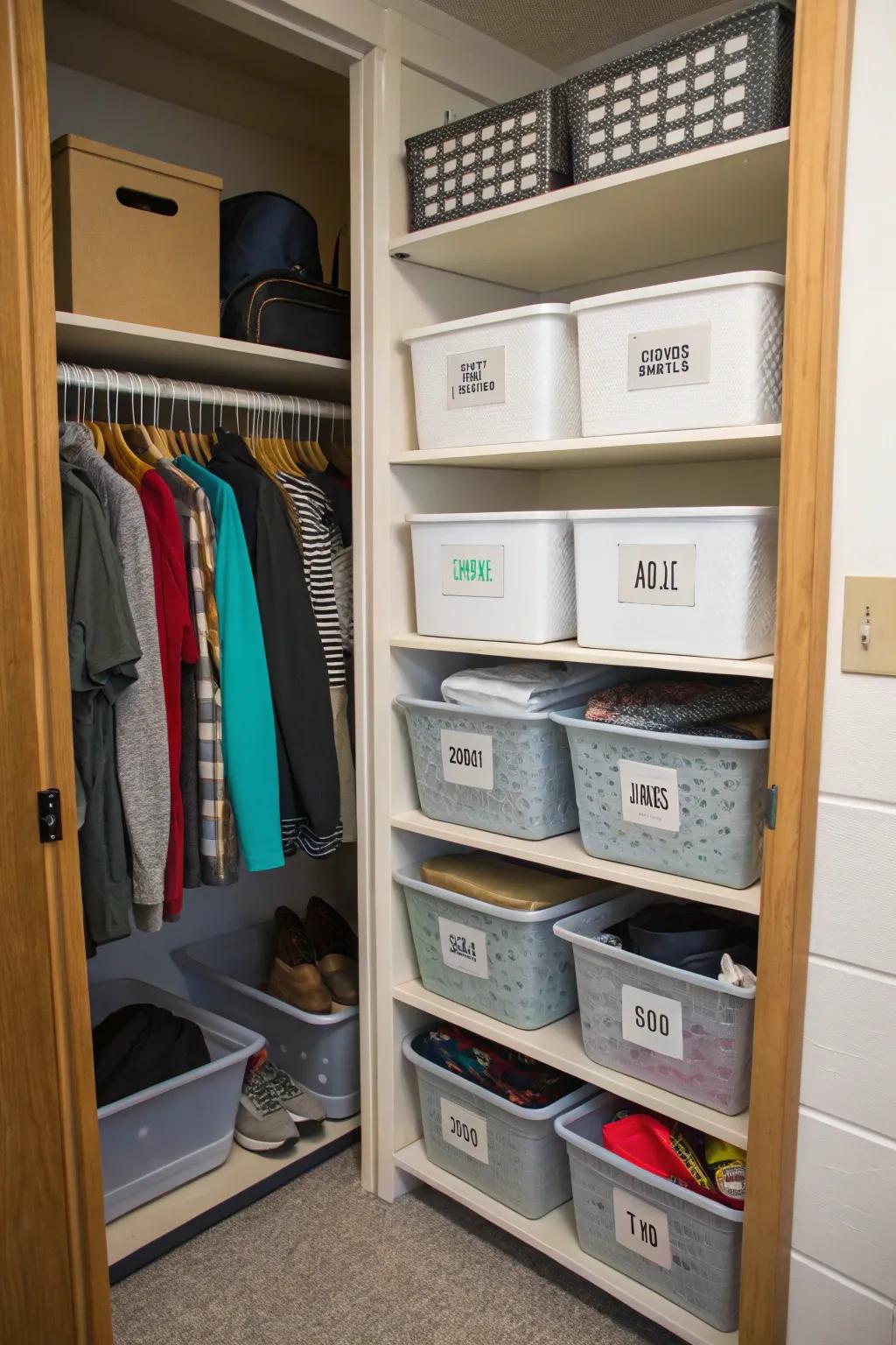 Labels make finding what you need quick and effortless.