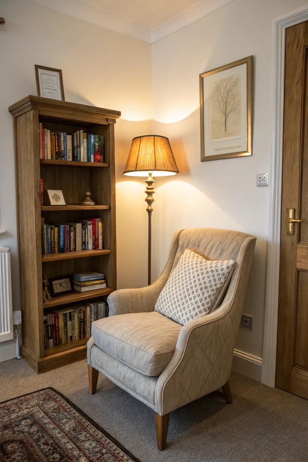 Create a peaceful reading retreat in your spare room.