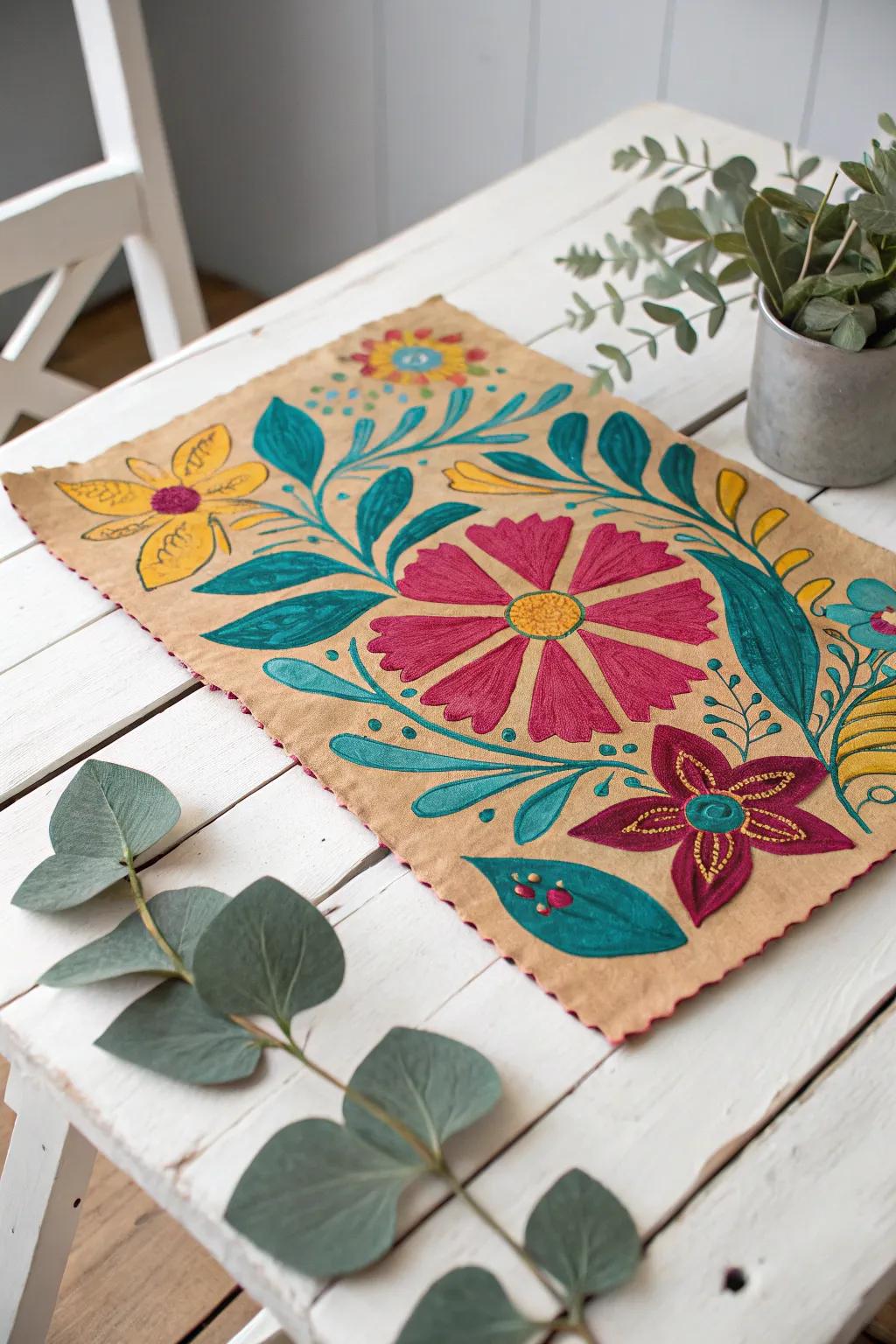 Embrace the beauty of tradition and simplicity with nature-inspired Papel Amate art. Perfect for brightening up any space!