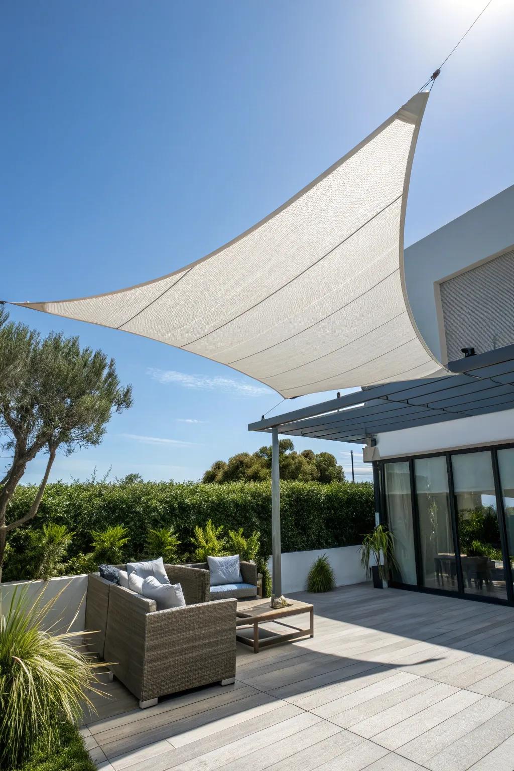 Transform your outdoor space with a DIY sun shade sail—where style meets functionality.