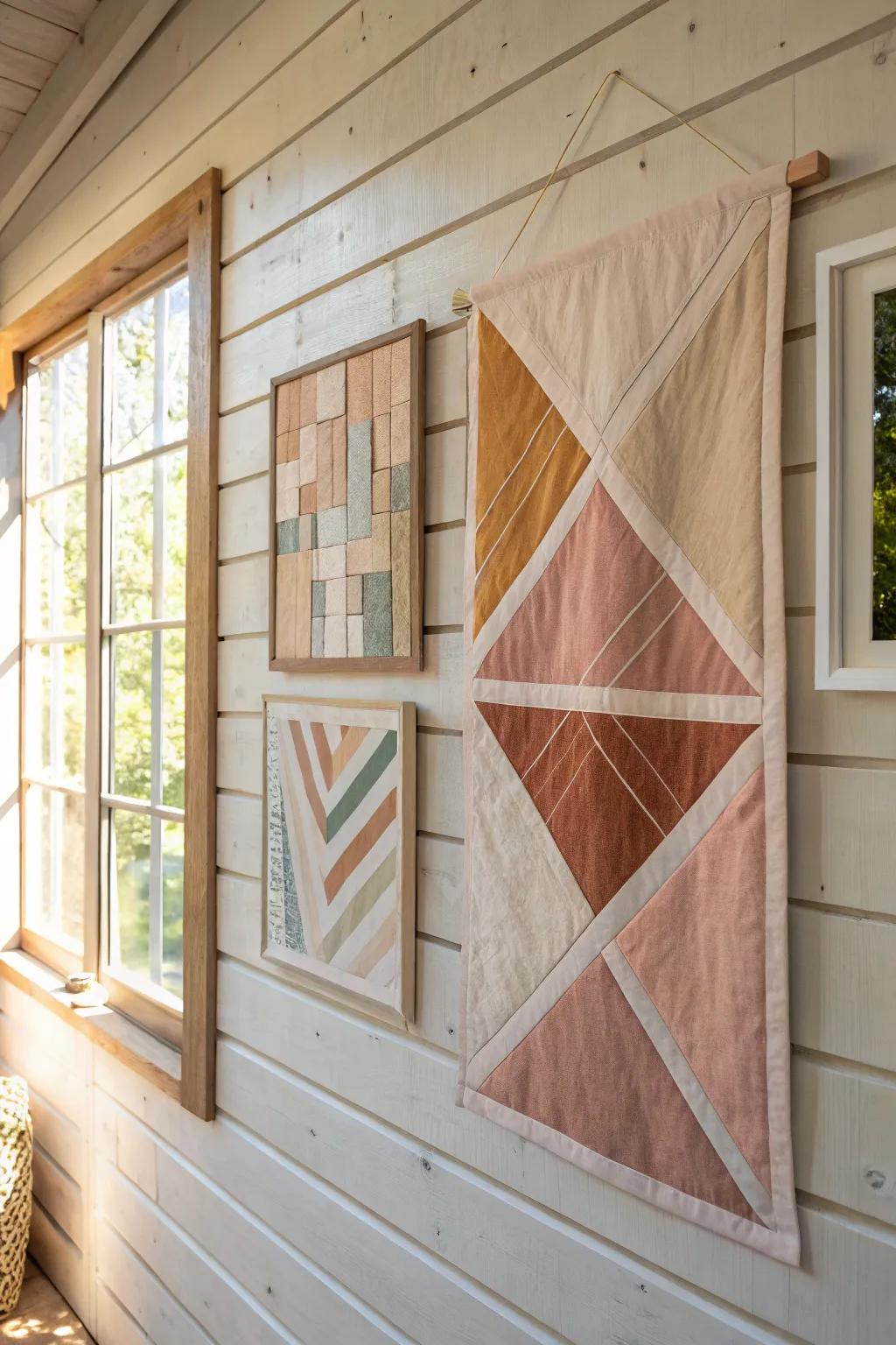 Discover the art of mixed media magic—where tape and texture unite in minimalist elegance.