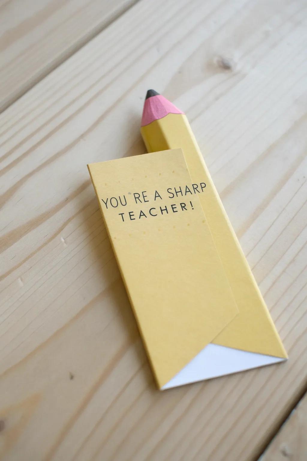 Celebrate your teacher with a handcrafted touch of wit and warmth!