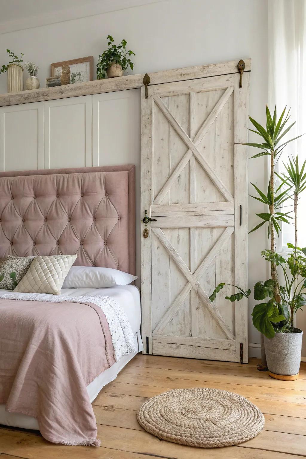 Transform your space with a DIY fabric headboard: where sustainability meets Scandinavian elegance.