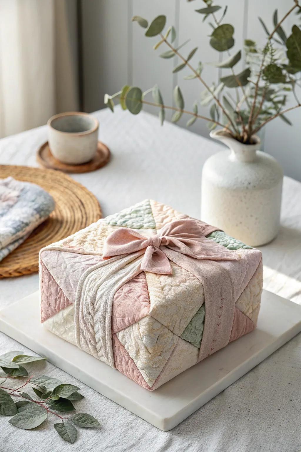 Embrace elegance and simplicity with fabric-covered tiny boxes—perfect for storing your treasures.