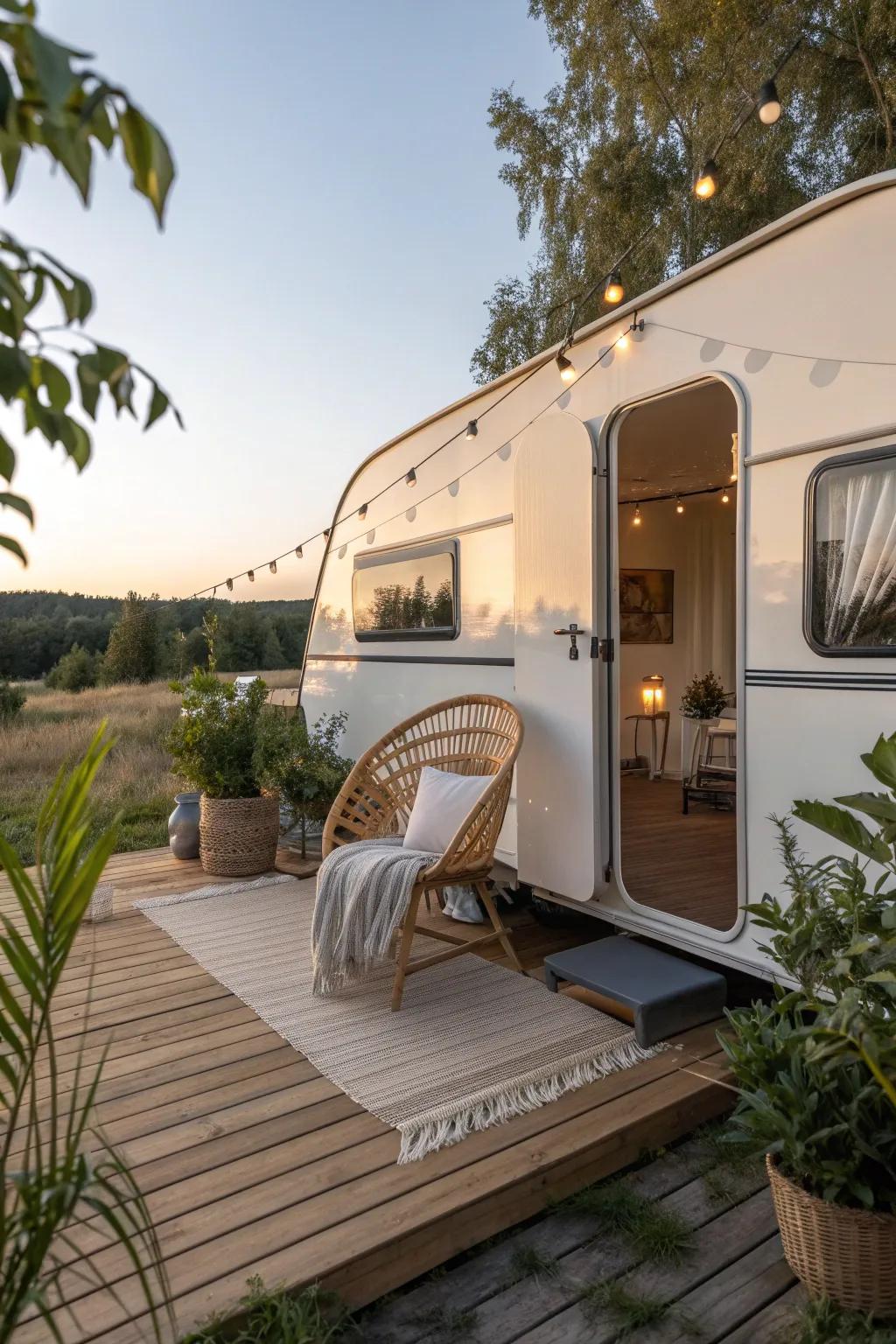 Expand your adventure with style: Discover the seamless blend of elegance and functionality with this slide-out deck extension.