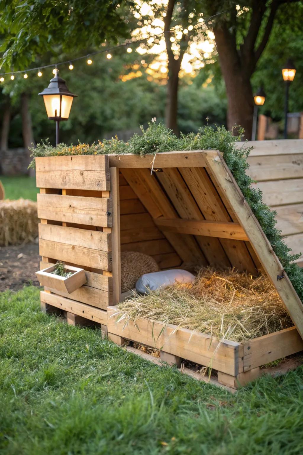 Transform pallets into perfect turkey nesting nooks—eco-friendly and cozy!
