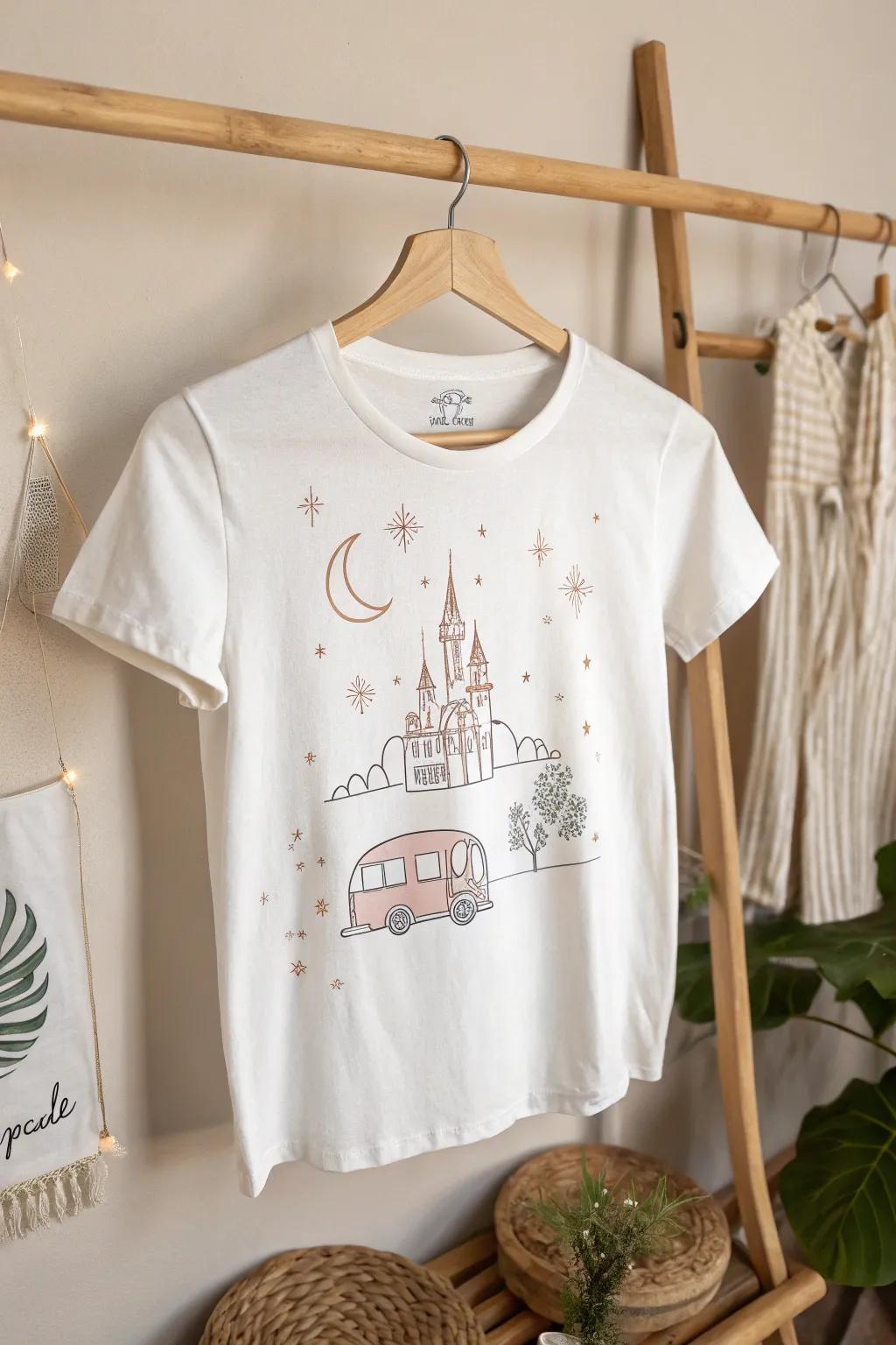 Embrace the magic of prom night with this enchanting t-shirt design!