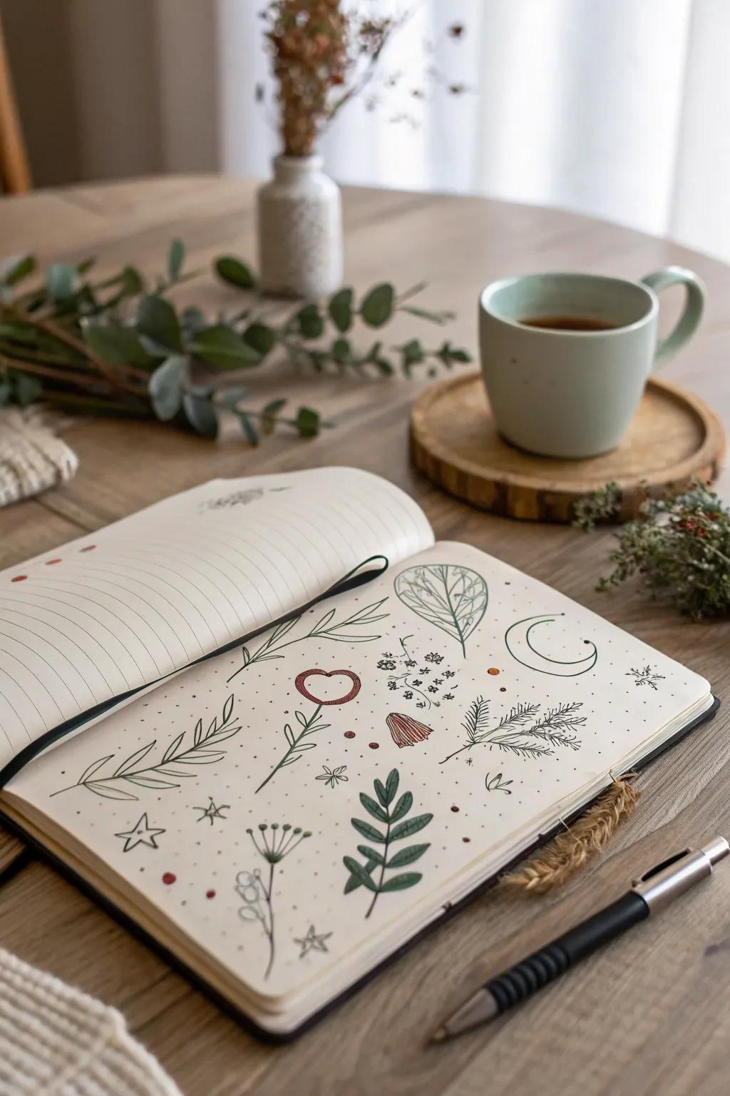 Embrace creativity with daily doodles that let your imagination wander.