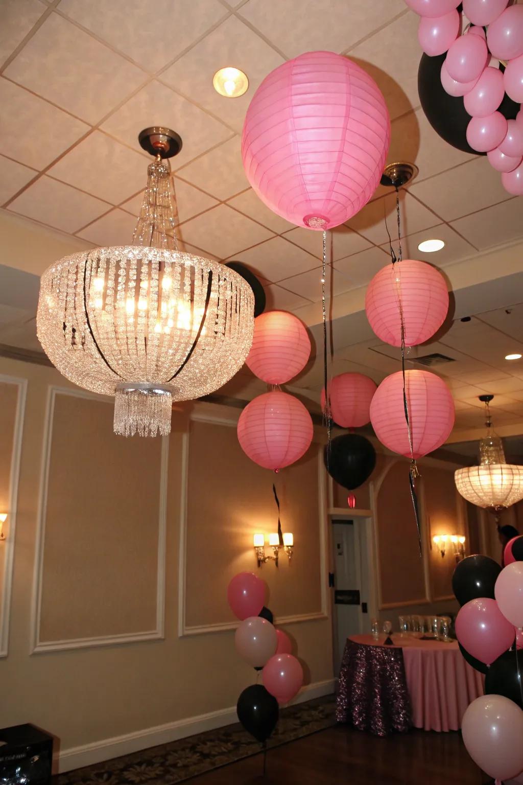 Themed elements add a delightful touch to the party decor.