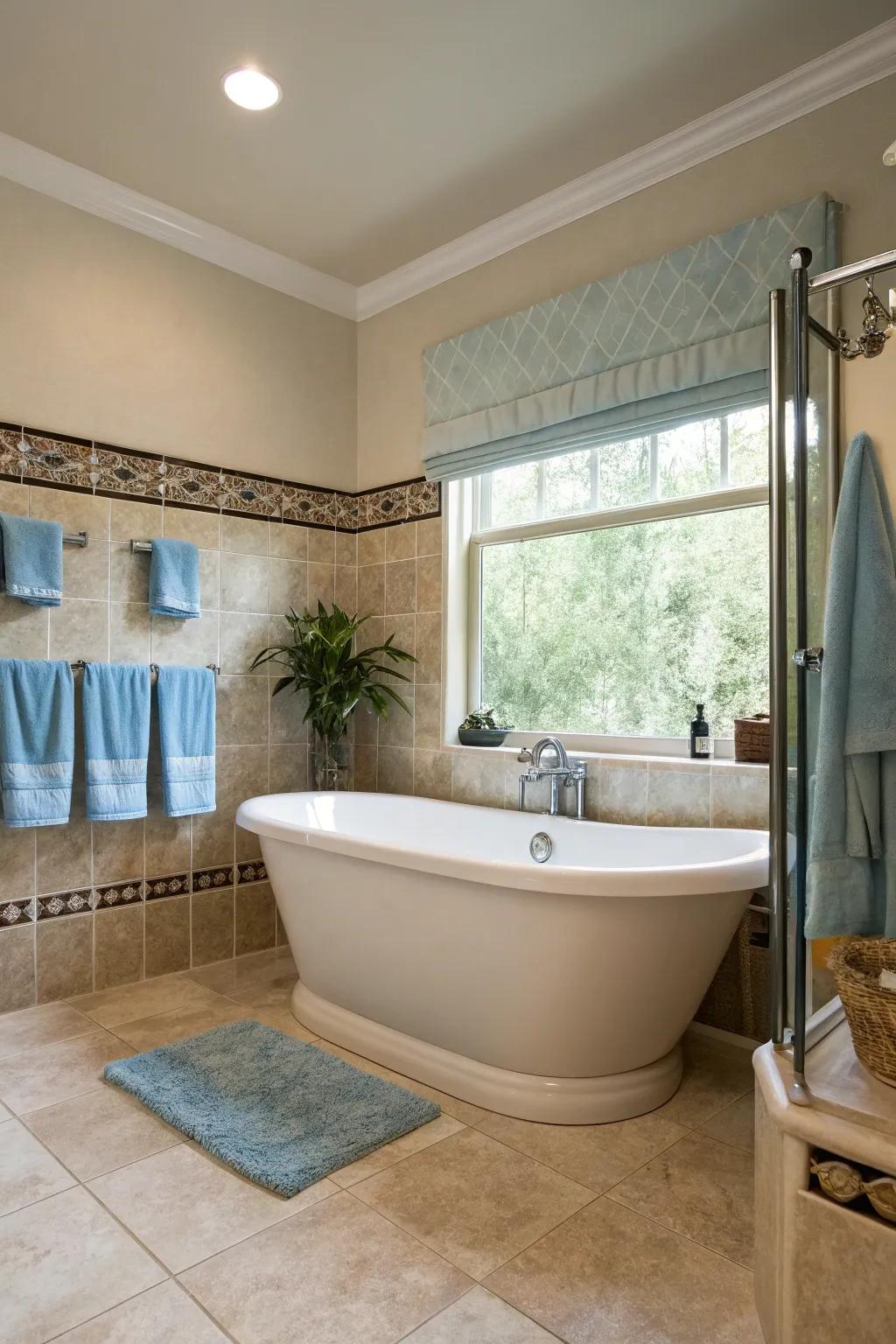 Transform your bathroom into a luxurious retreat with a freestanding tub.