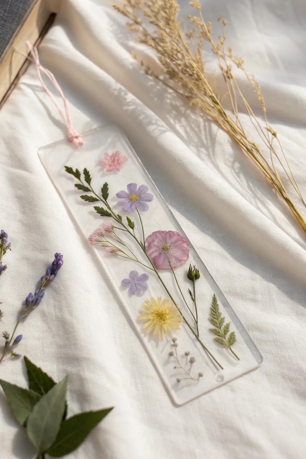 Carry a piece of spring with you—pressed flower beauty in every chapter.