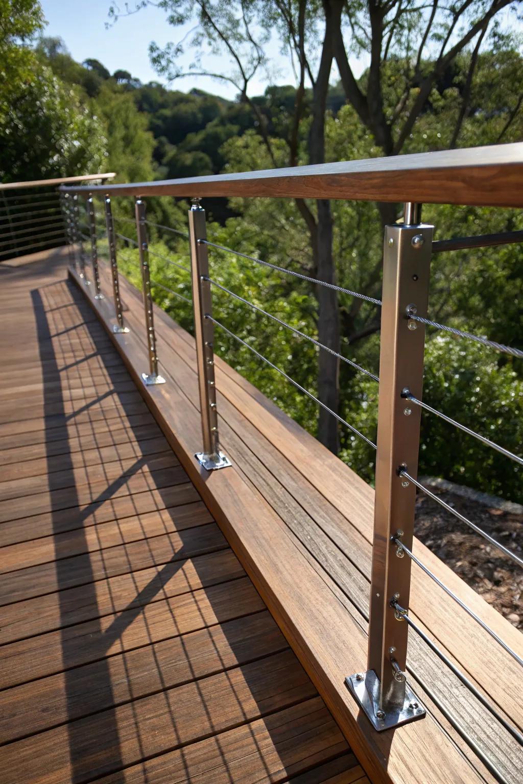 Elevate your outdoor space with a stylish DIY cable railing project—where craftsmanship meets modern design.