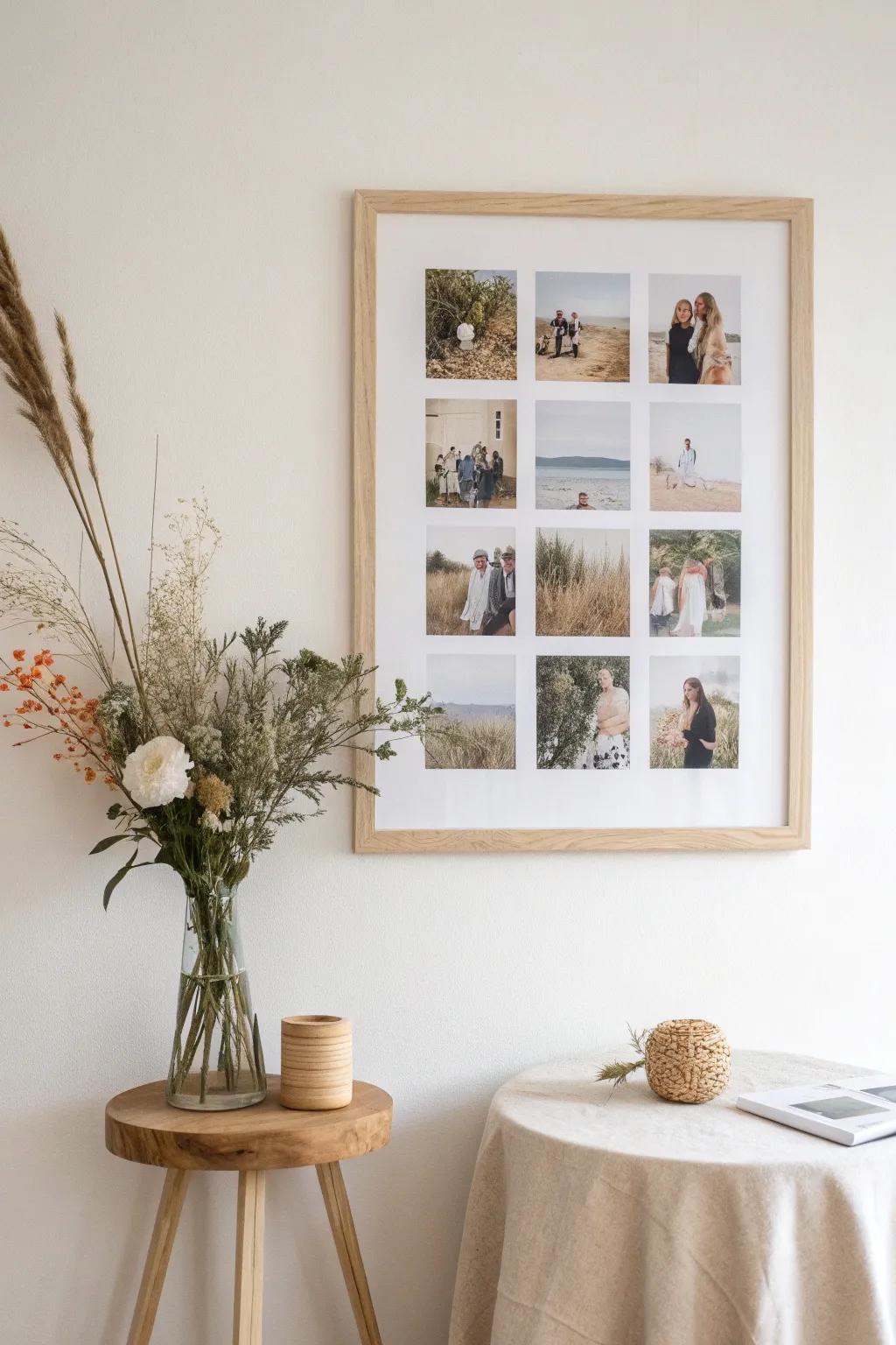 Craft a cherished keepsake with personal photo collages.