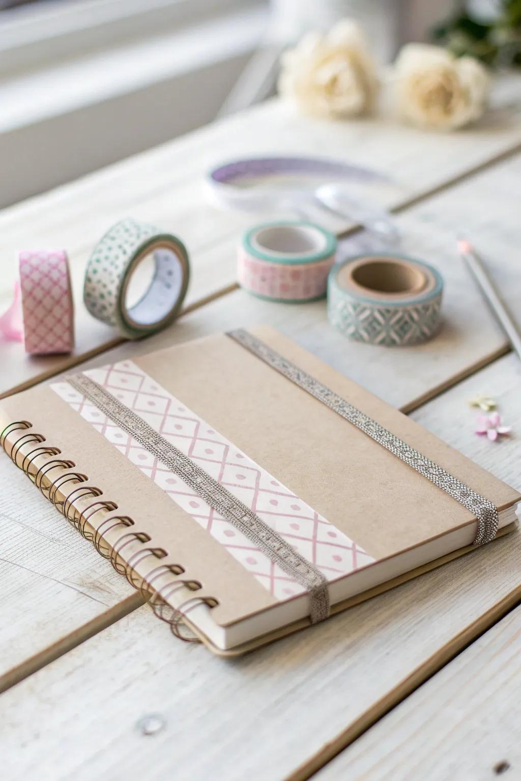Elevate your creativity with a personalized notebook, where simplicity meets artistic flair.
