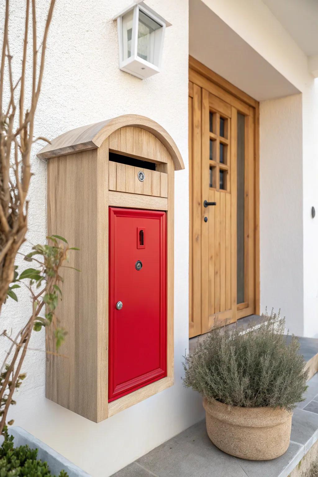 Revitalize your mailbox with a splash of bold color – where classic meets modern simplicity!