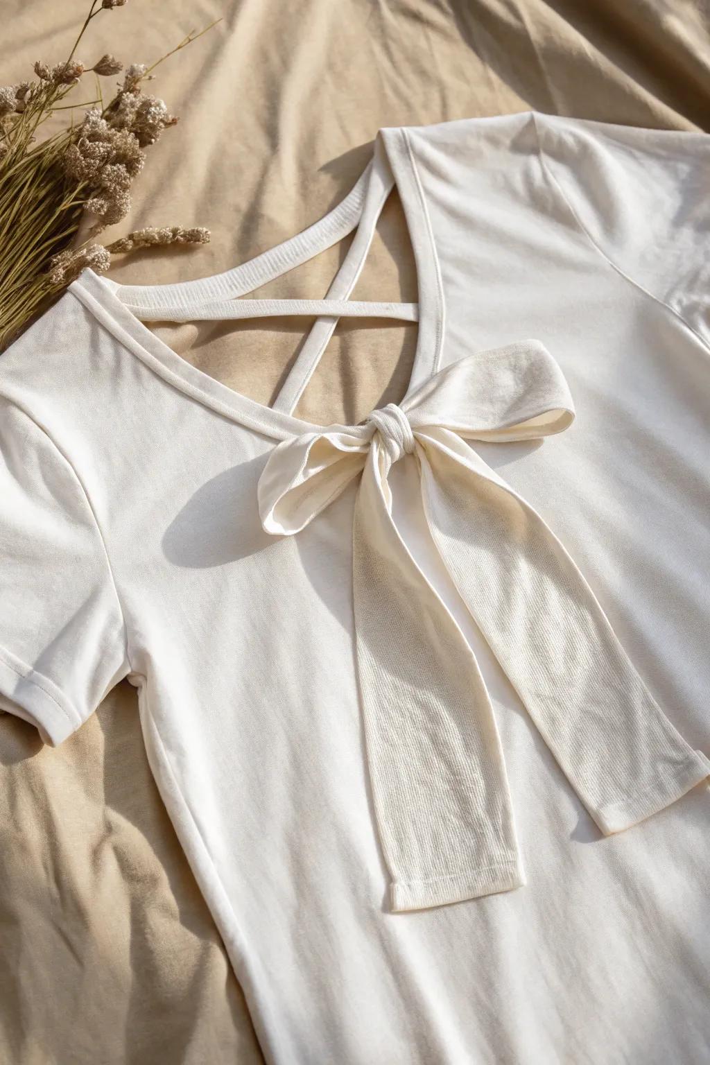 Elevate your style with a simple tie-back twist. Embrace the beauty of minimalism and craftsmanship.