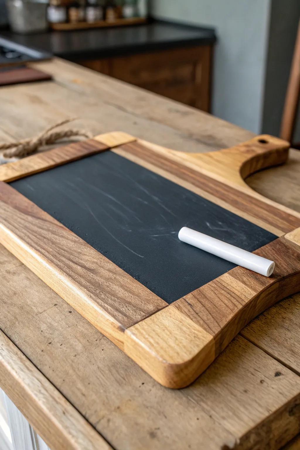 Elevate your kitchen game with a dual-purpose cutting board - where craftsmanship meets functionality.